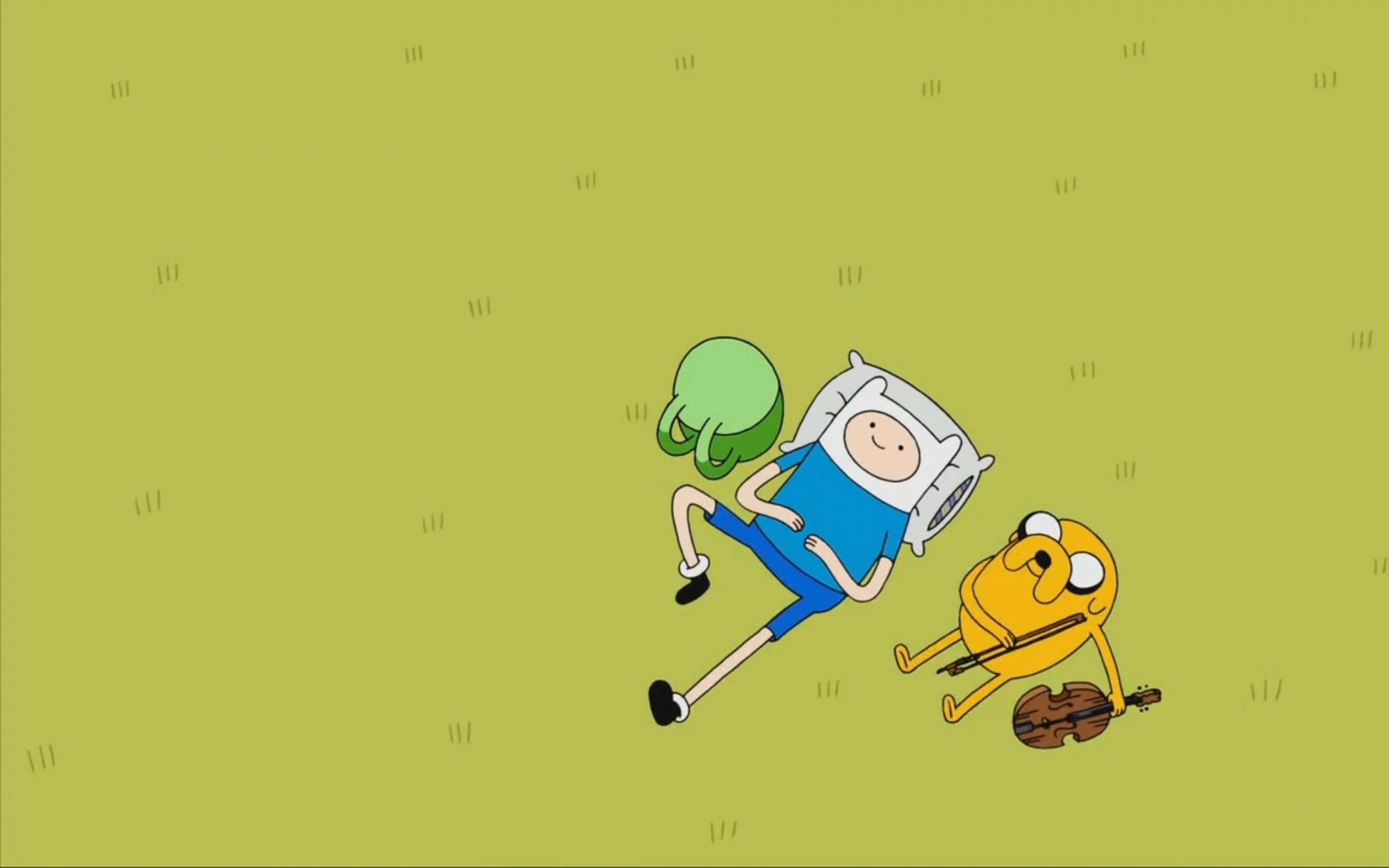 Finn, Jake, Adventure Time, Prato, Verde oliva, 2560x1600, wallpaper desktop