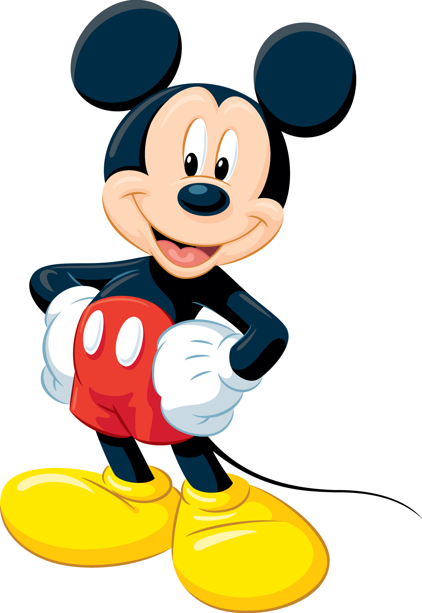 Topolino, Mickey Mouse, Sfondo bianco, Full HD, schermata di blocco iPad