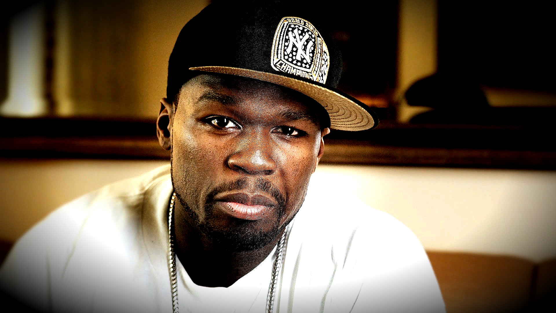 50 Cent, Cappellino, New York Yankees, Ritratto, Rapper, 1920x1080, sfondo per PC