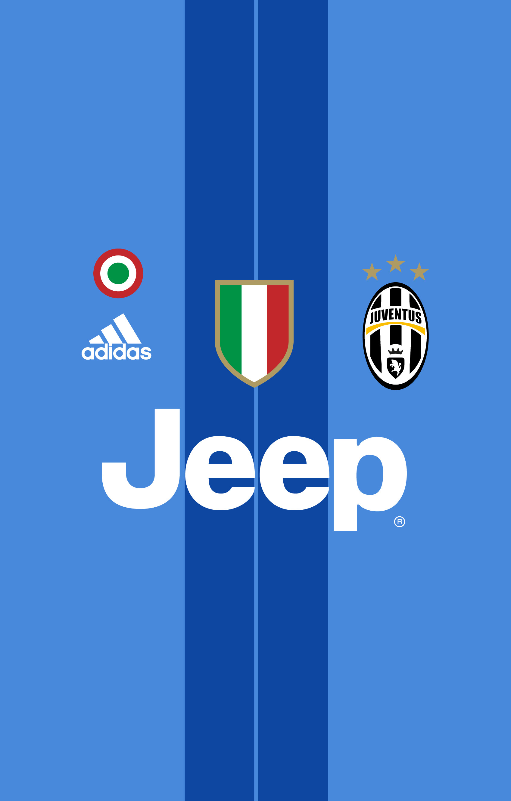 Juventus, Jeep, Maglia da trasferta, Adidas, Blu, sfondo per iPhone e Android