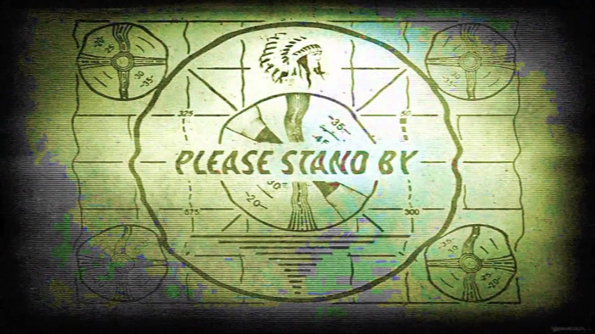 Please Stand By, Fallout, Schermo di prova, Verde, Full HD, sfondo per PC e portatile
