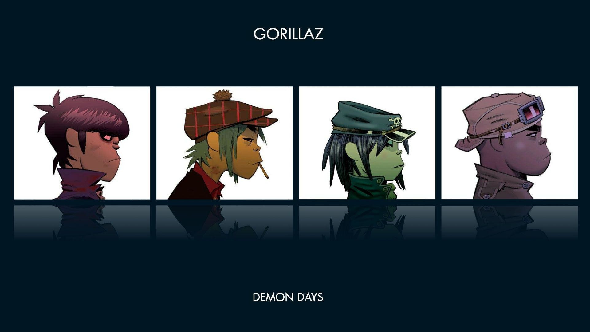 Gorillaz, Demon Days, Copertina album, Riflesso, Full HD, sfondo per PC e portatile