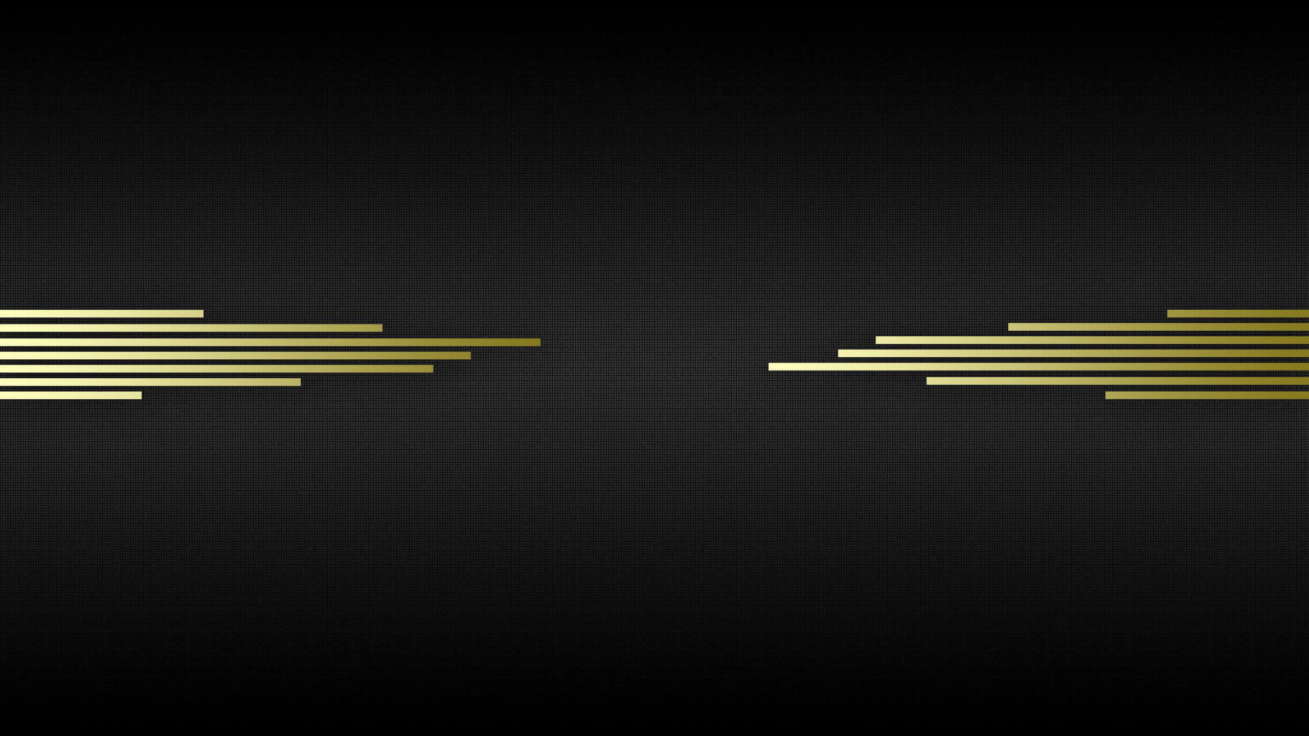 Linee dorate, Sfondo nero, Minimalismo, 2560x1440, wallpaper desktop