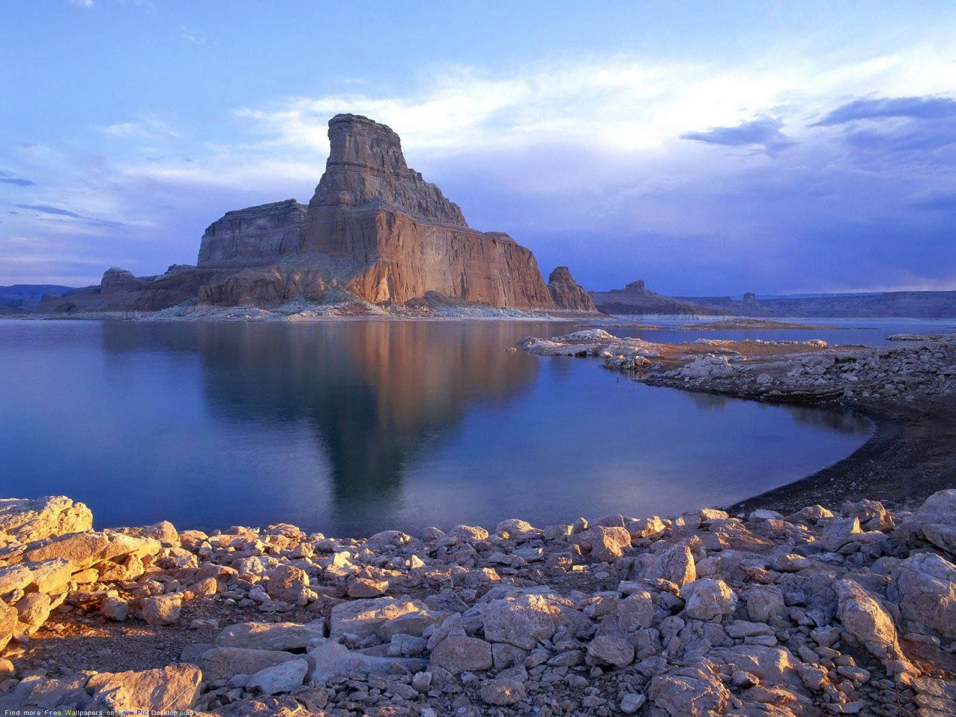 Lago Powell, Roccia, Canyon, Riflesso, Full HD, schermata di blocco iPad