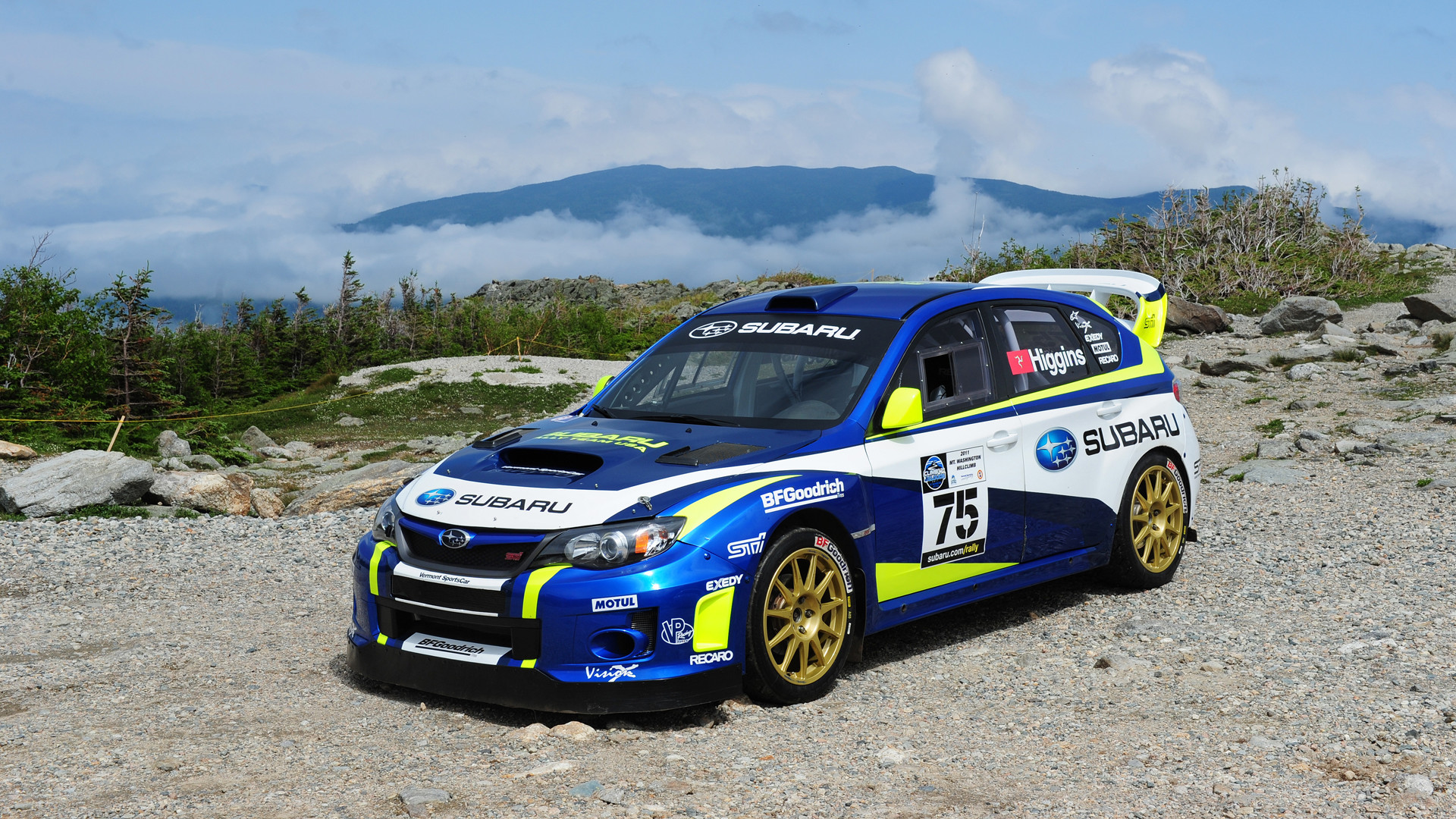 Subaru Impreza WRX STI, Livrea Subaru, Ghiaia, Rally, 1920x1080, sfondo per PC