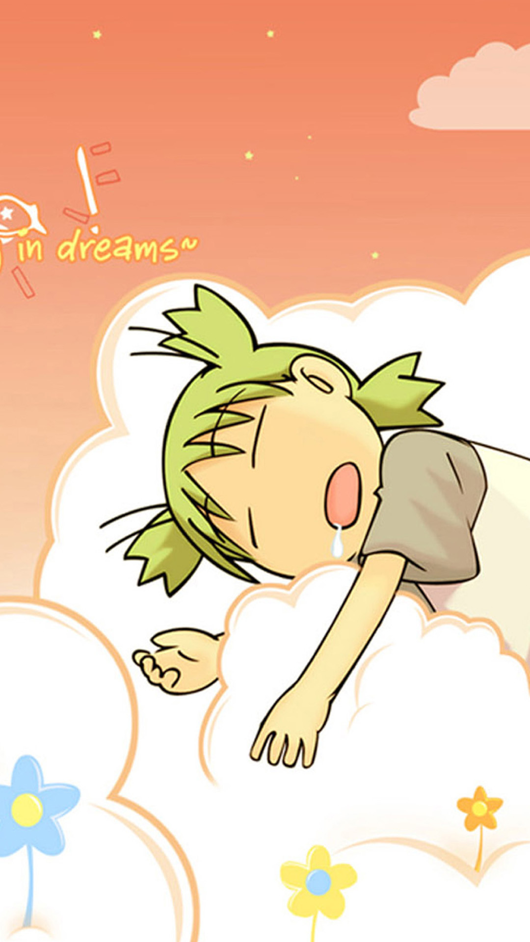 Yotsuba, Yotsuba&!, Nuvola, Sogni, sfondo per iPhone e Android