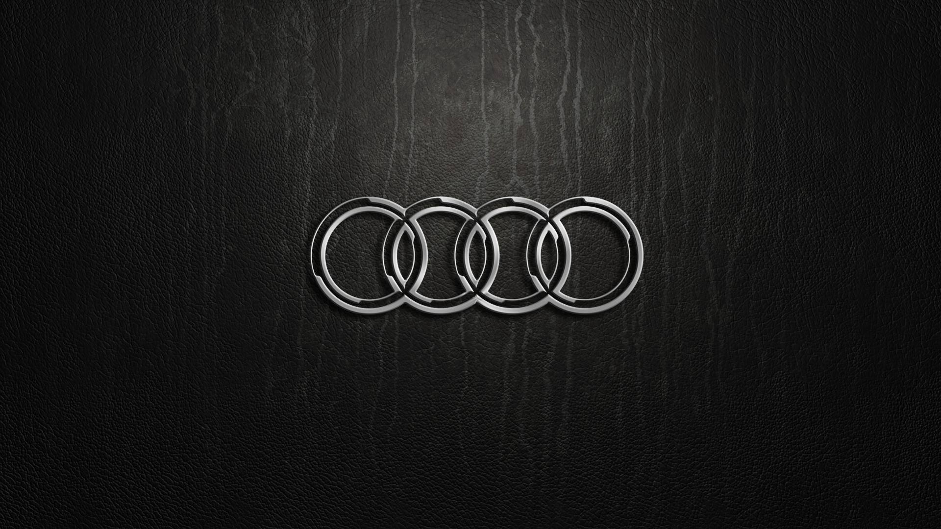 Audi, Logo, Anelli, Cromato, Nero, Full HD, sfondo per PC