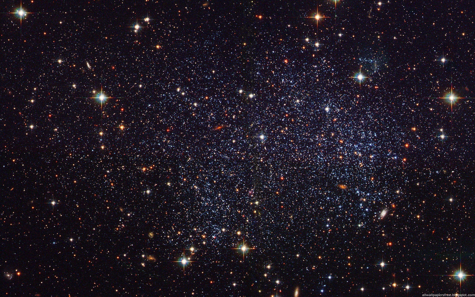 Ammasso stellare, Galassie, Stelle, Spazio profondo, Full HD, sfondo Windows 11