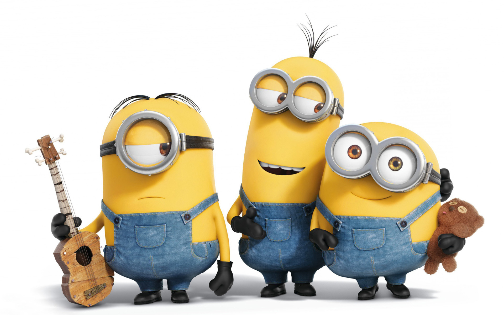 Kevin, Stuart, Bob, Minions, Ukulele, Full HD, wallpaper per computer