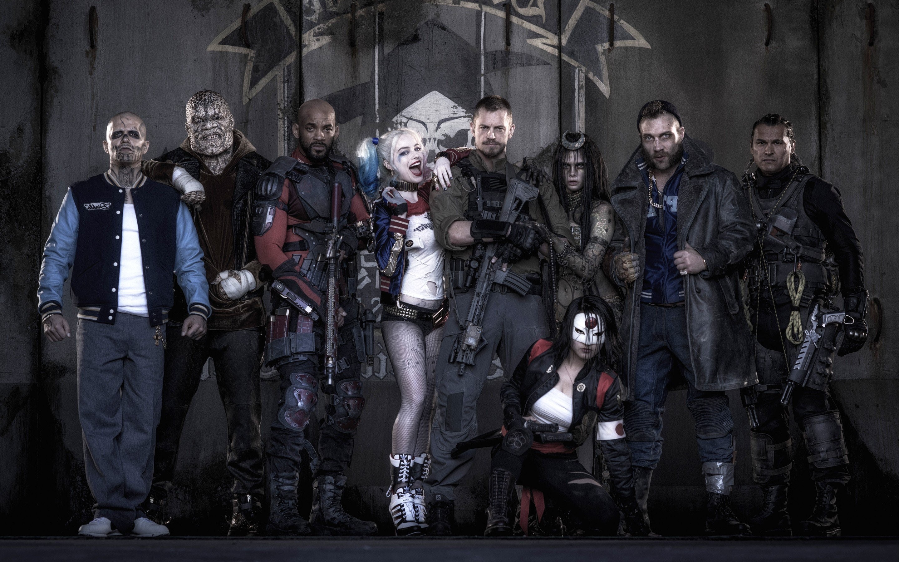 Suicide Squad, Cast, Harley Quinn, Killer Croc, Katana, 2K, sfondo per PC e portatile