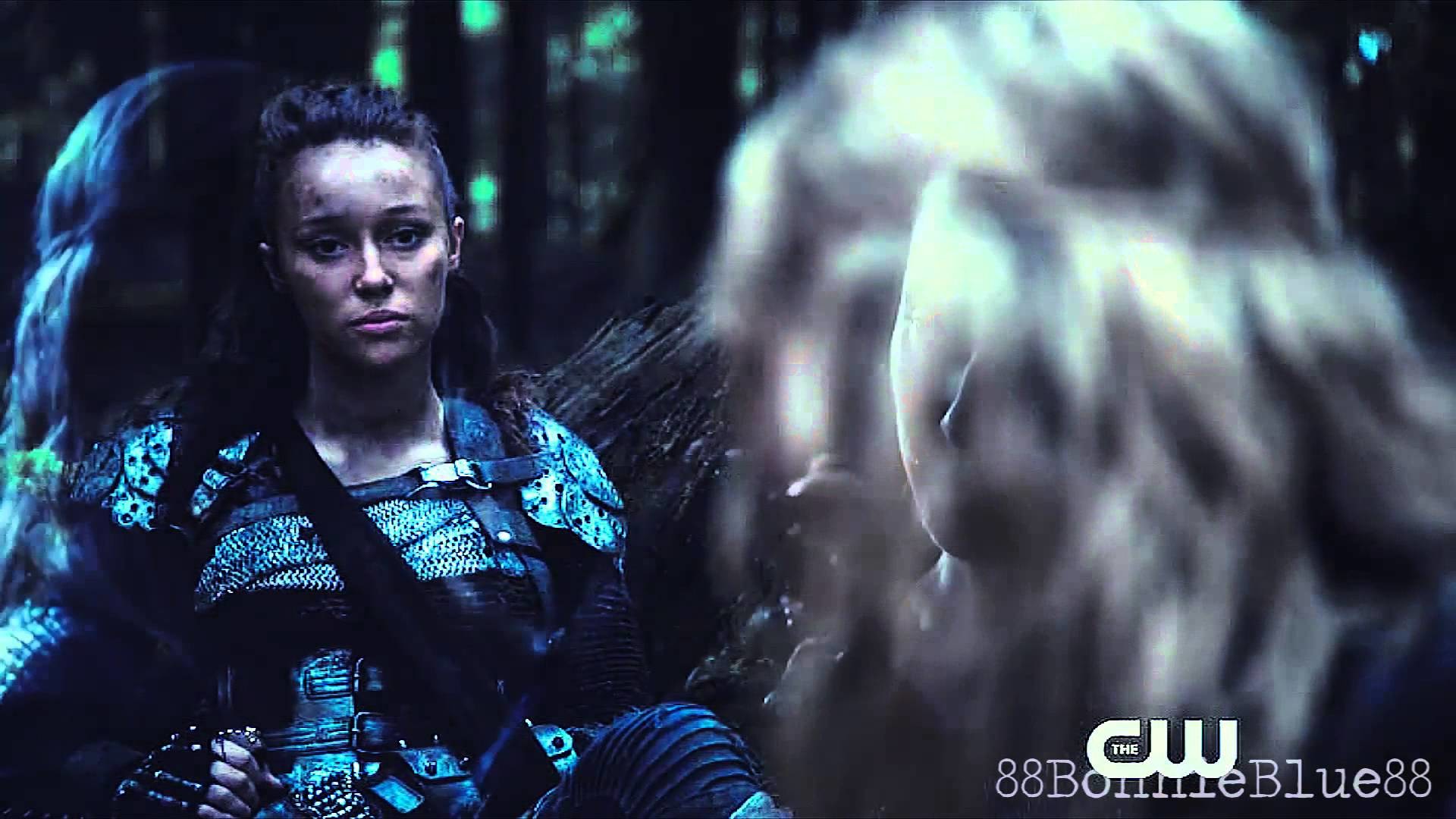 Alycia Debnam-Carey, Eliza Taylor, Lexa, Clarke Griffin, The 100, sfondo desktop Full HD