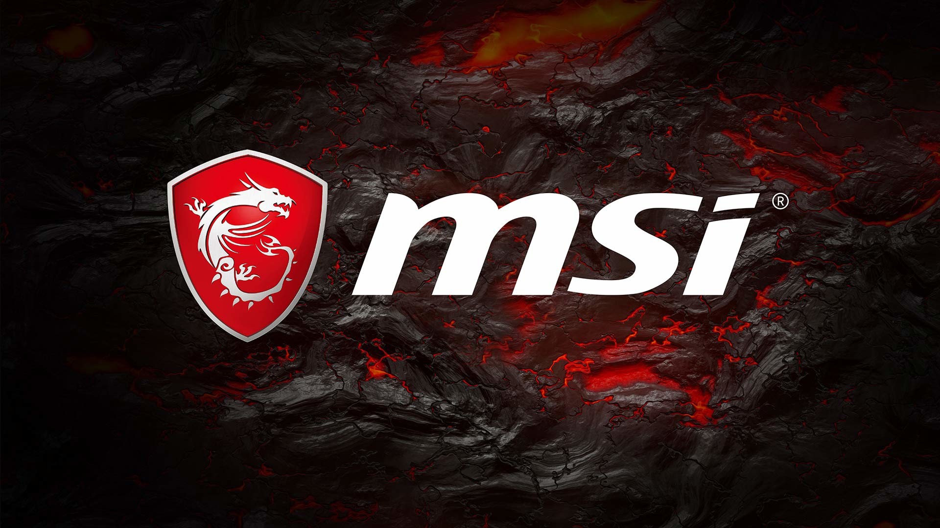 MSI, Logo MSI, Lava, Roccia, Rosso, Full HD, sfondo desktop