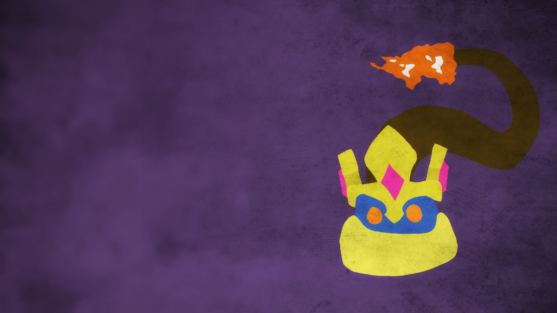 Bomb King, Paladins, Minimalista, Sfondo viola, 1920x1080, wallpaper desktop