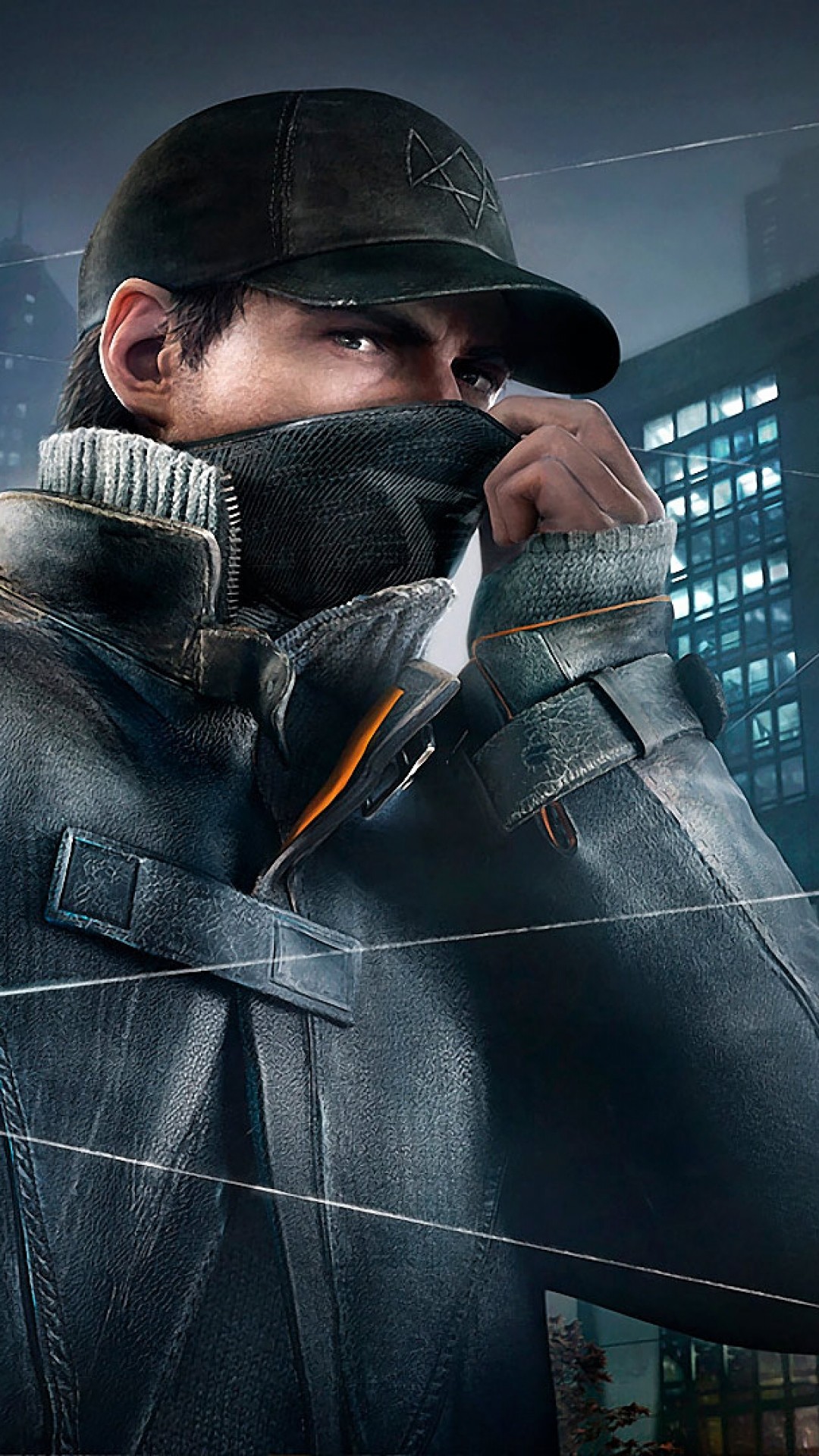 Aiden Pearce, Watch Dogs, Cappellino, Grattacieli, sfondo per iPhone e Android