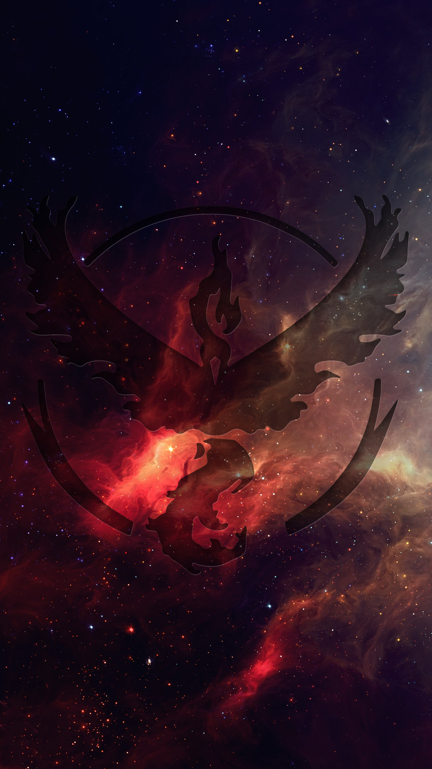 Team Coraggio, Pokémon GO, Nebulosa, Rosso, Full HD, schermata di blocco del cellulare