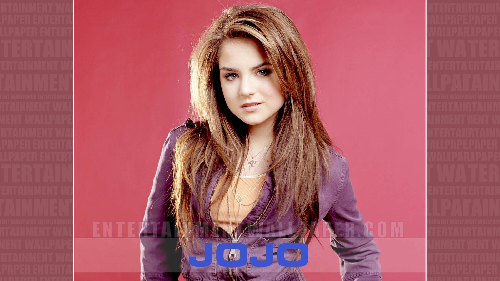 JoJo, Joanna Levesque, Sfondo rosso, 16:9 Full HD, wallpaper widescreen