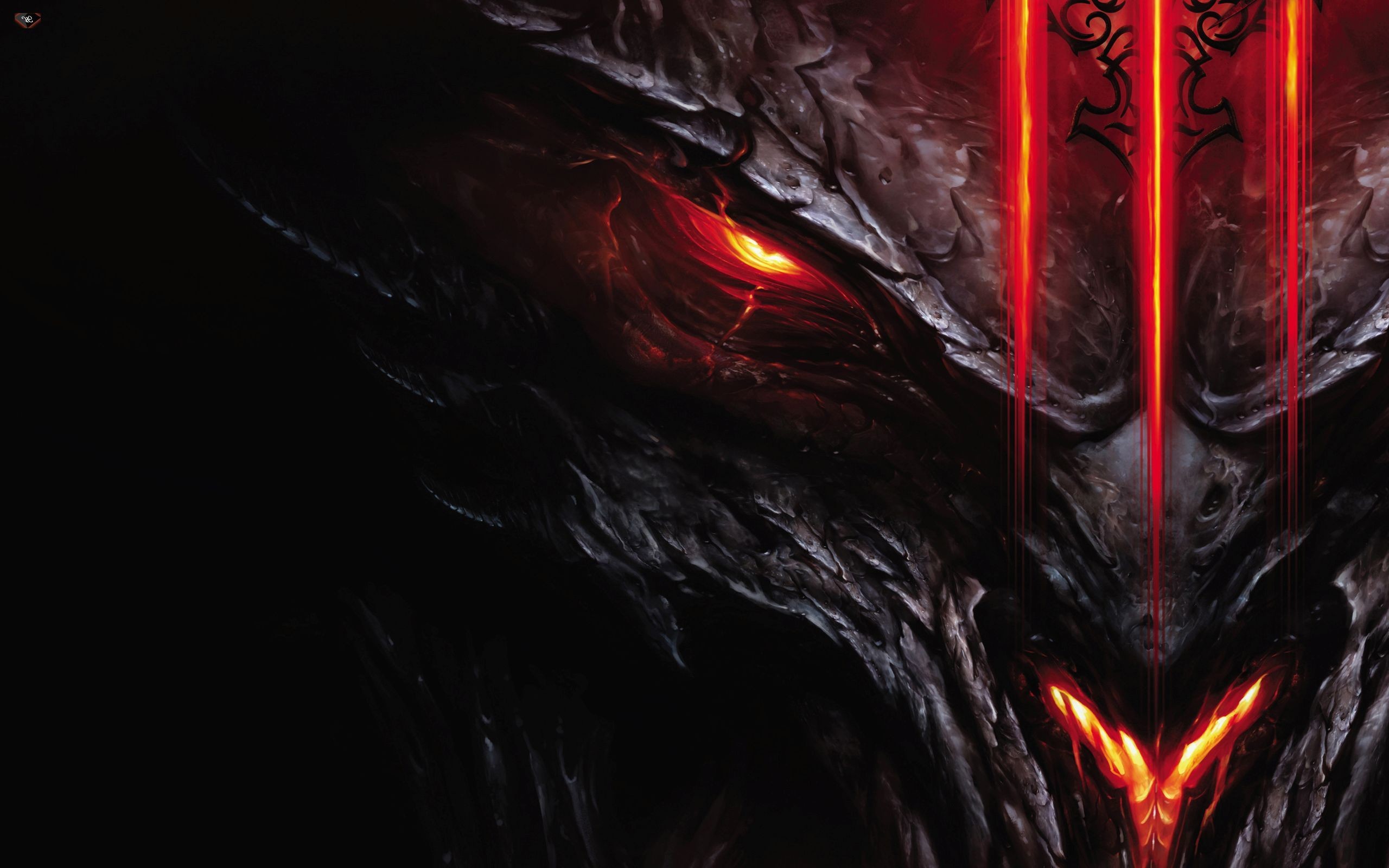 Diablo, Diablo III, Demone, Occhio rosso, Primo piano, 2K 1600p, sfondo desktop