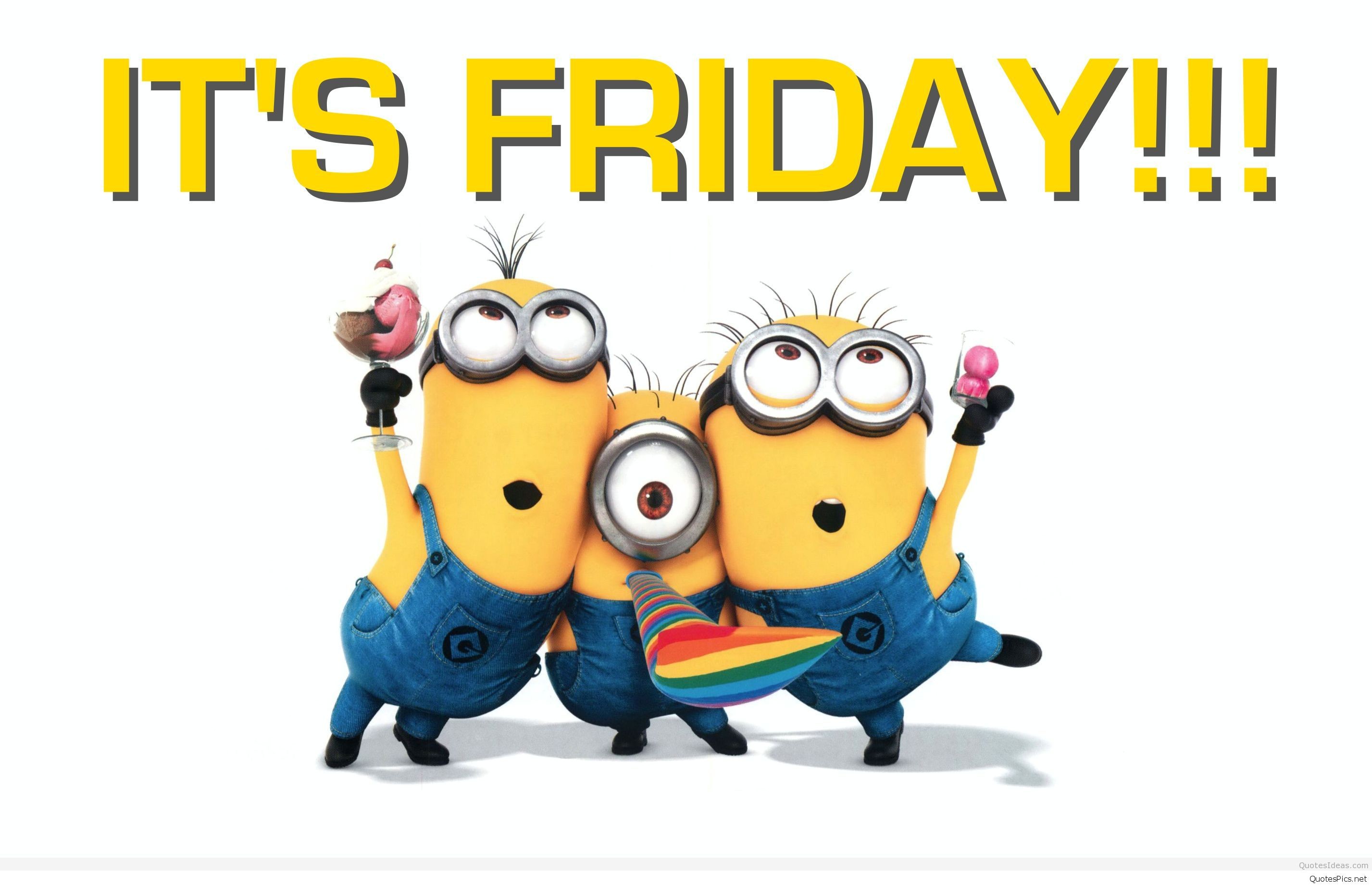 Minion, It's Friday, Gelato, Venerdì, 2K, sfondo per PC