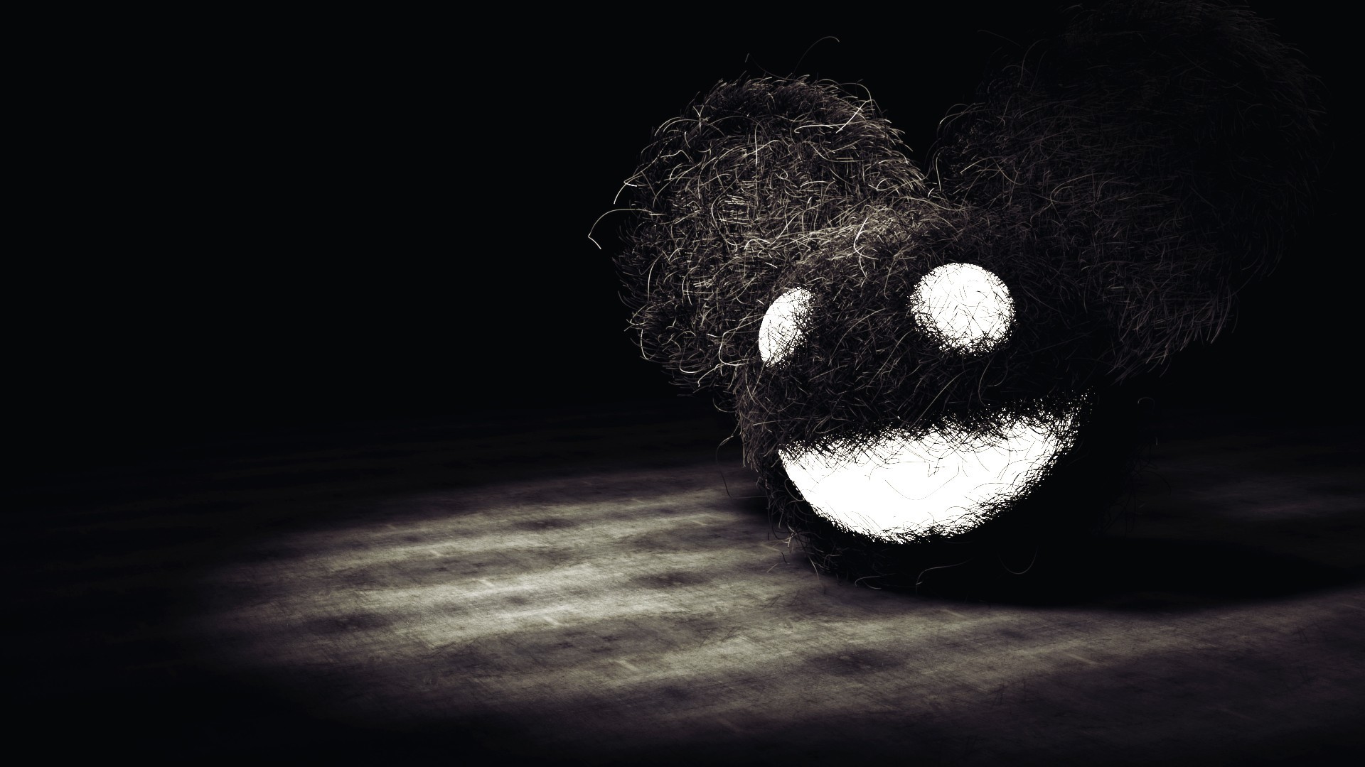 Deadmau5, Casco, Sfondo nero, Full HD, wallpaper per portatile