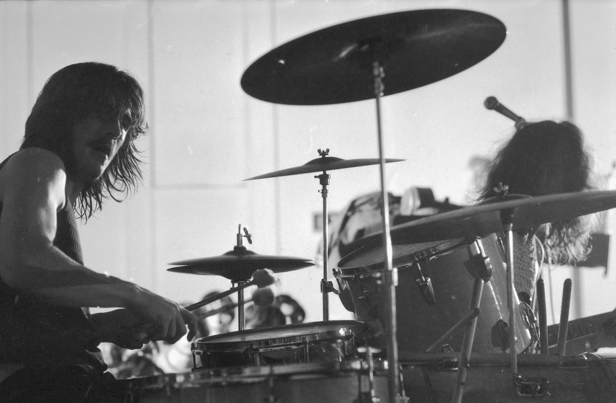John Bonham, Led Zeppelin, Batteria, Bianco e nero, Full HD, sfondo per portatile