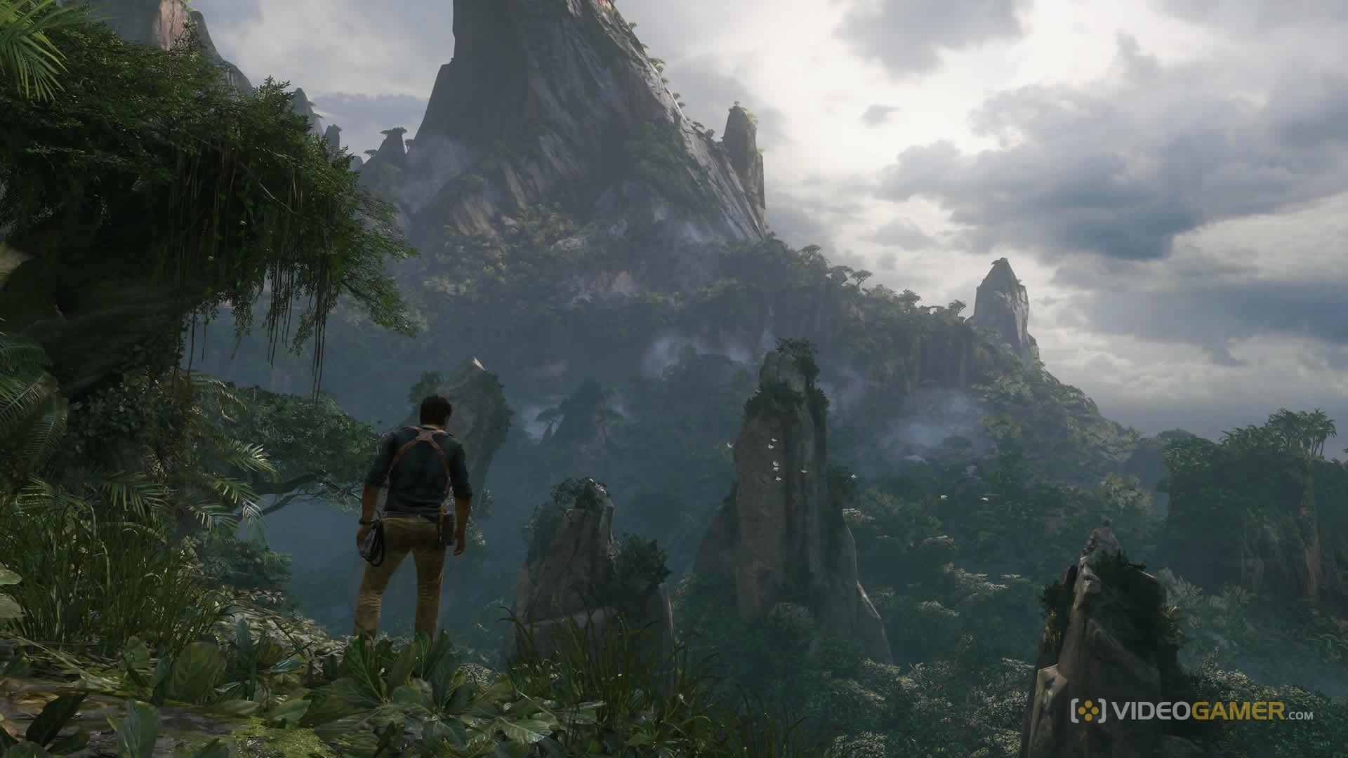 Nathan Drake, Uncharted 4, Isola, Montagne, Full HD, wallpaper per portatile