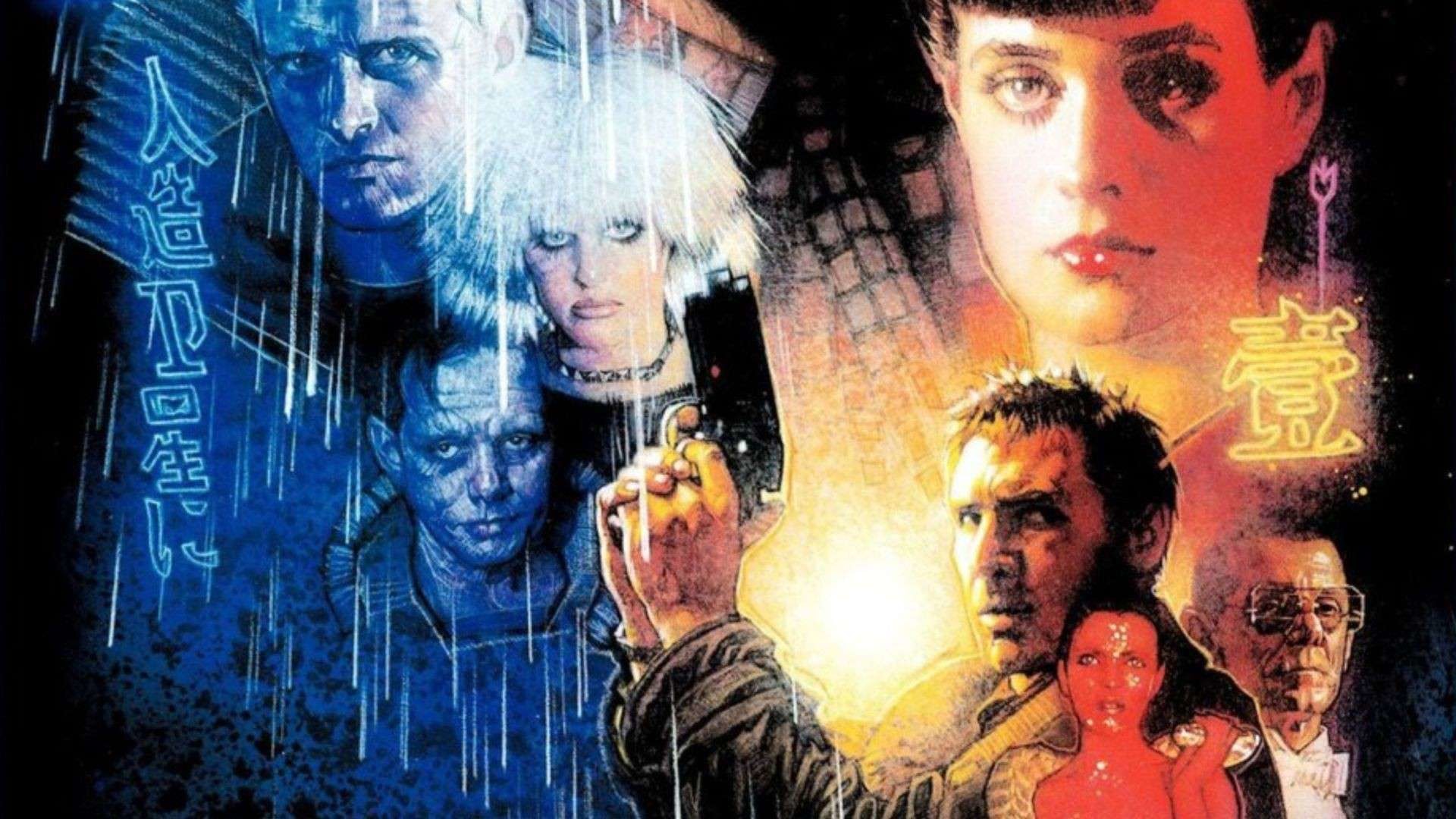 Blade Runner, Rick Deckard, Rachael, Roy Batty, Pris, Poster, 1920x1080, immagine di sfondo