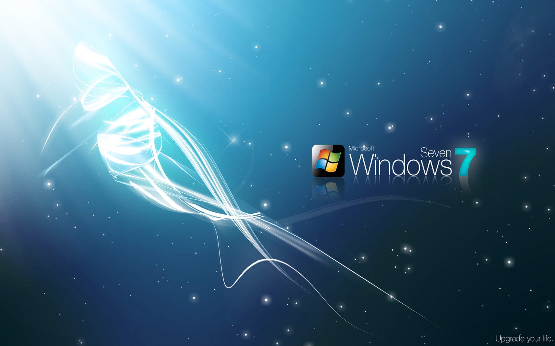 Windows 7, Medusa, Stelle, Blu, 1920x1200, immagine di sfondo