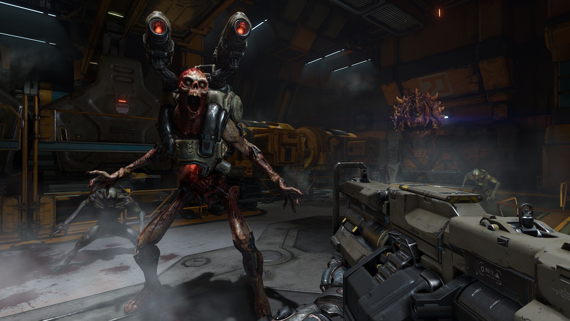 Revenant, Doom, Demone, Fucile, Sparatutto, 16:9 Full HD, sfondo widescreen
