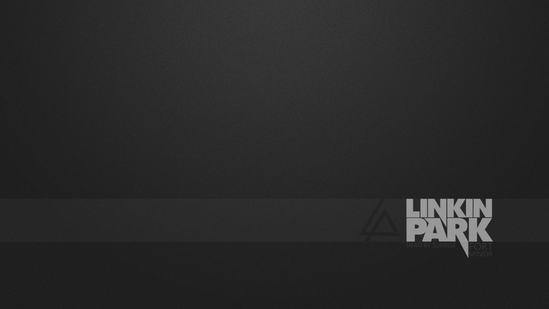 Linkin Park, Logo, Grigio scuro, Minimalista, Full HD, sfondo per PC e portatile
