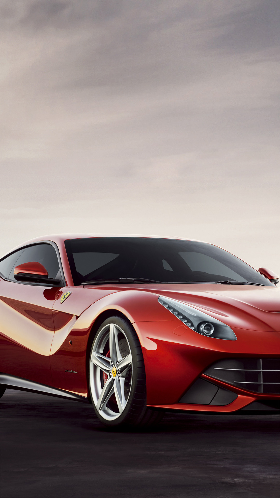 Ferrari F12berlinetta, Rosso, Supercar, Full HD, schermata di blocco del cellulare