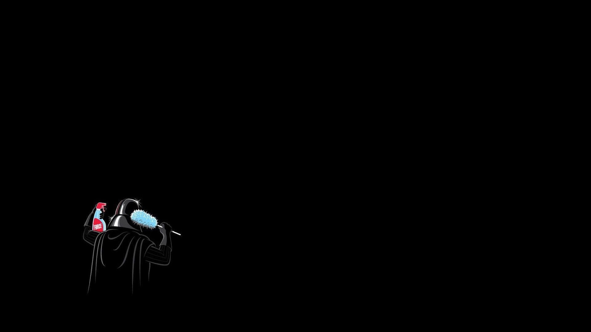 Star Wars, Minimalismo, Sfondo nero, 16:9 Full HD, wallpaper widescreen