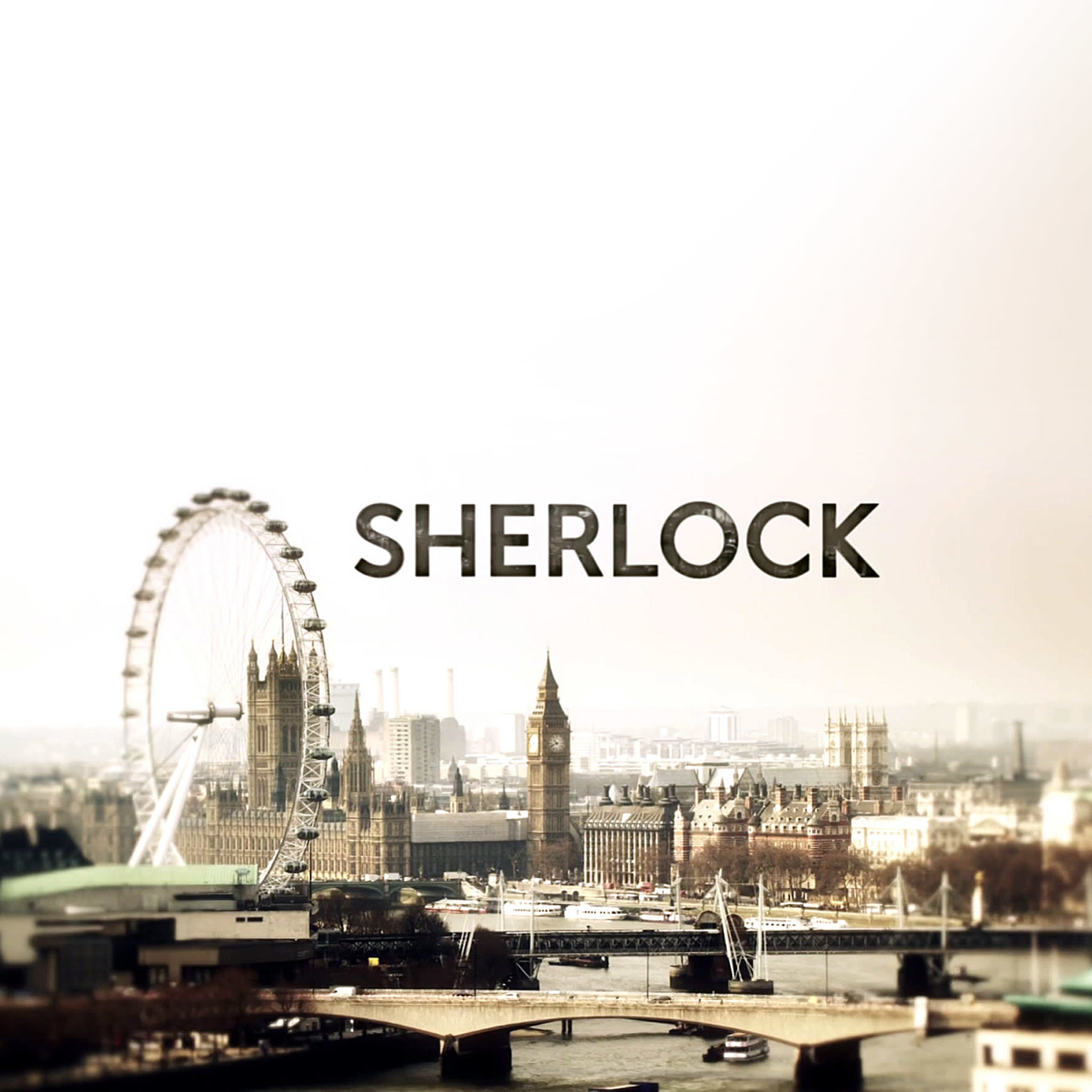 Sherlock, Londra, London Eye, Logo, Full HD, schermata di blocco iPad