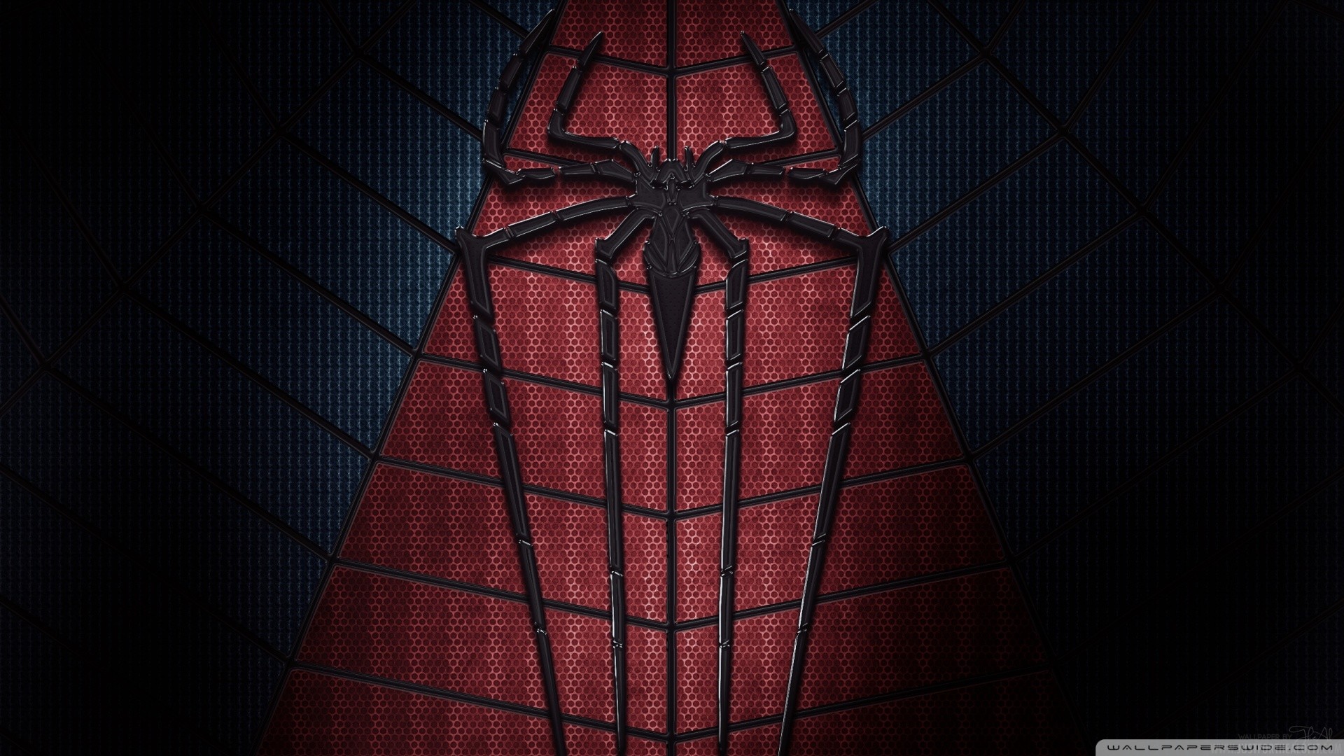 Logo di Spider-Man, Costume, Ragnatela, Rosso, Full HD, sfondo per PC e portatile