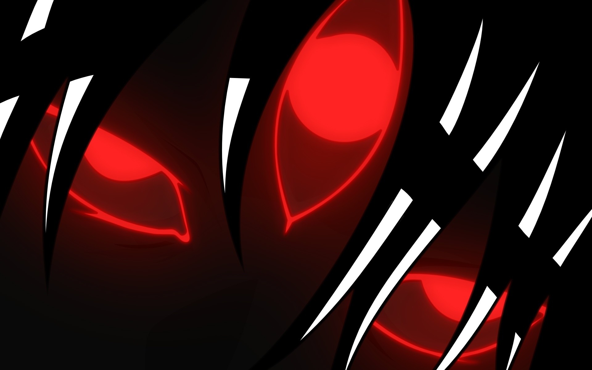 Soul Eater, Occhi rossi, Sfondo nero, Full HD, wallpaper per computer