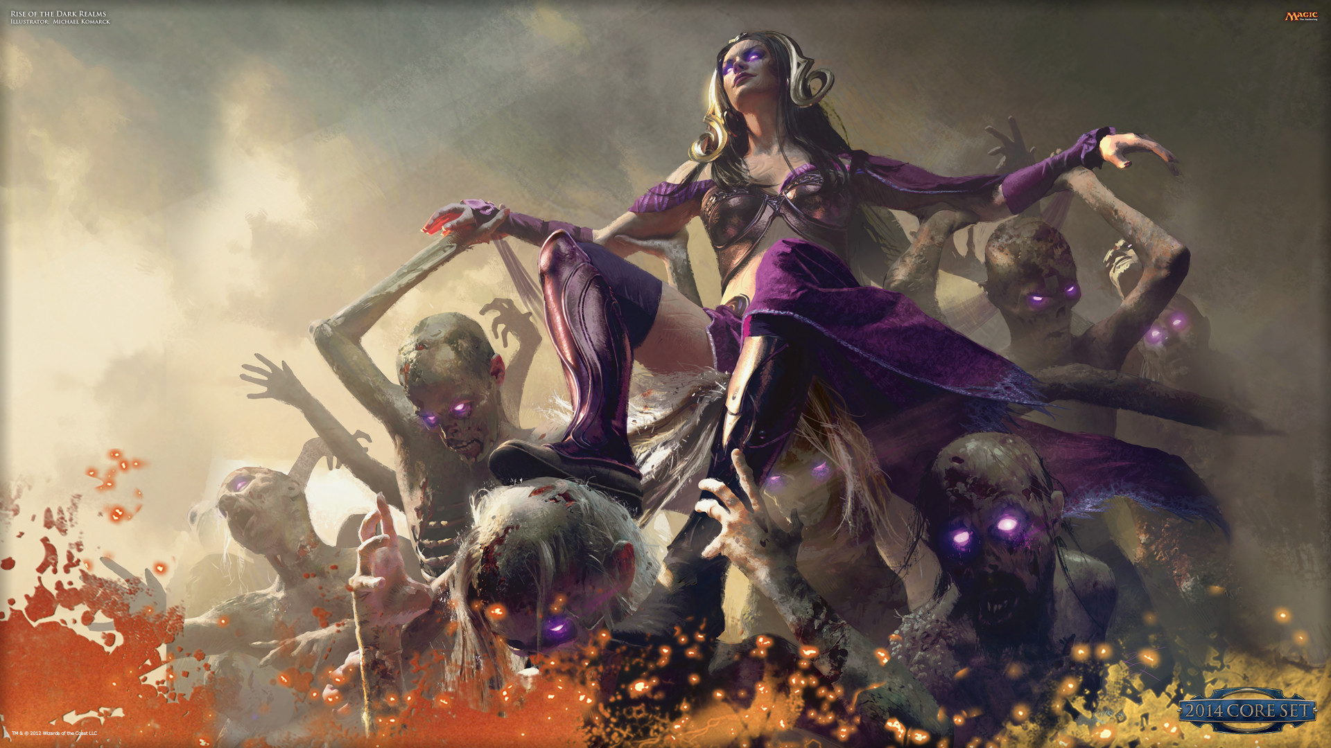 Liliana Vess, Magic: The Gathering, Zombi, Negromante, Full HD 1080p, sfondo desktop