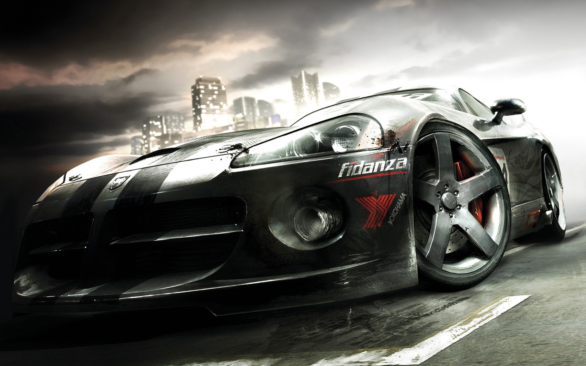 Dodge Viper SRT-10, Race Driver: GRID, Auto da corsa, Città, Full HD, sfondo Windows 11