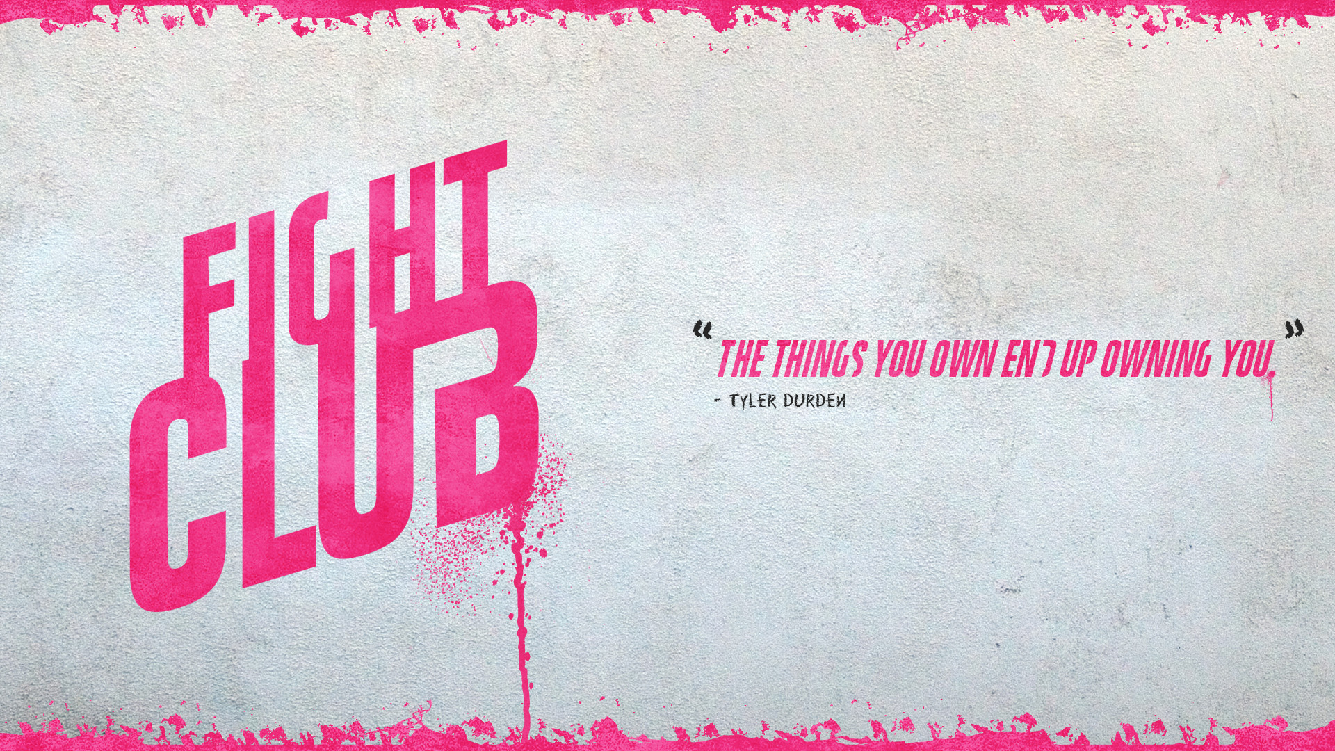 Fight Club, Tyler Durden, Citazione, Rosa, Full HD, sfondo Windows 11