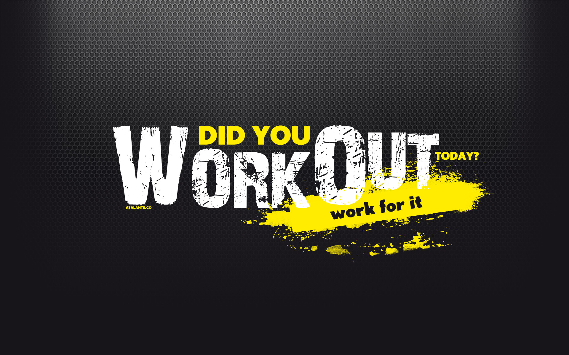 Did You Workout Today, Tipografia, Giallo e nero, 1920x1200, immagine di sfondo