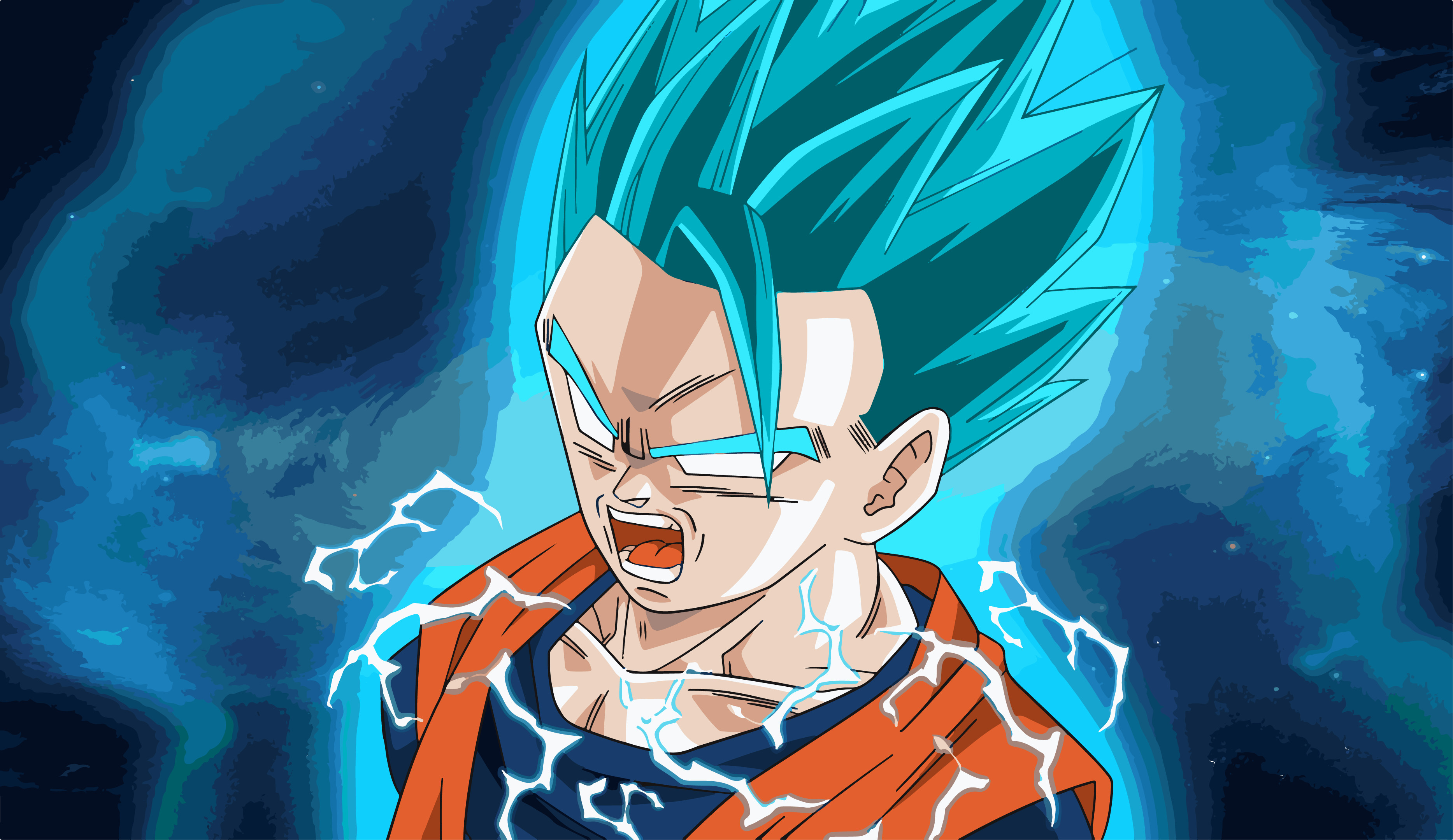 Vegito Blue, Dragon Ball Super, 2K, sfondo per portatile