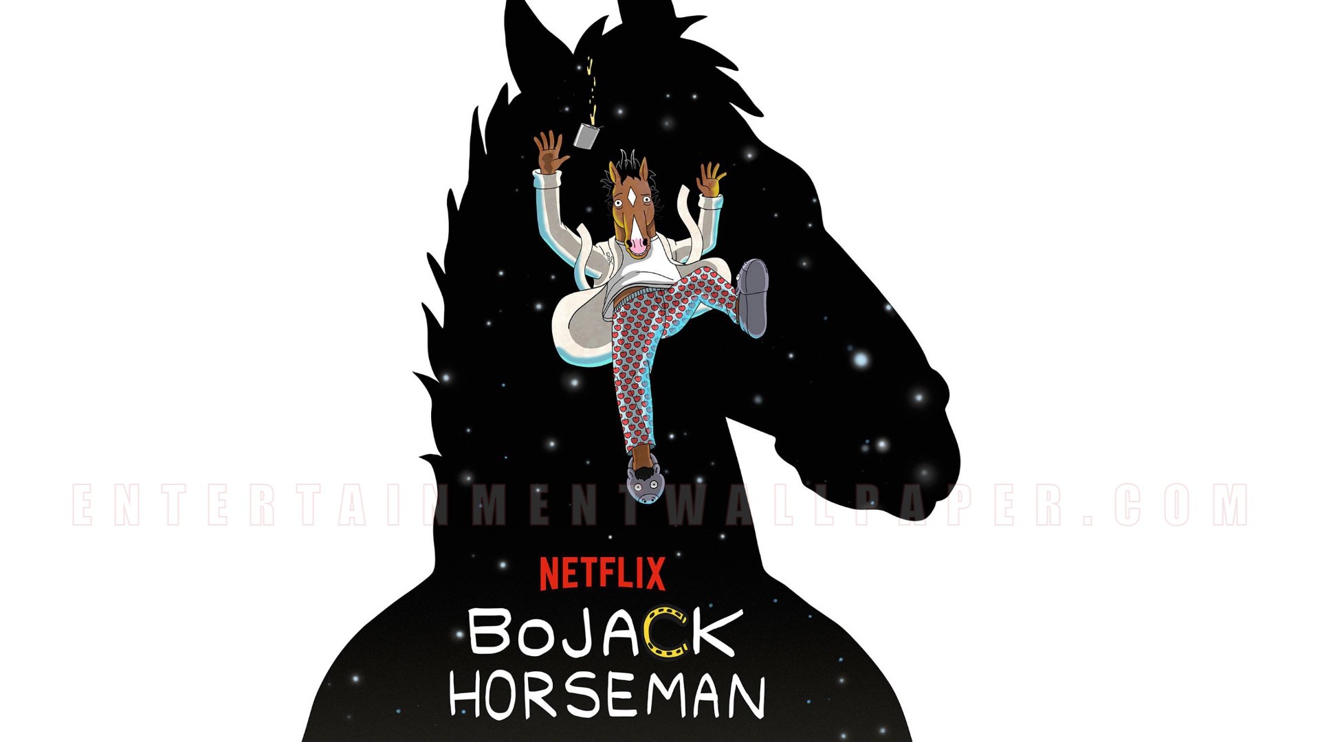 BoJack Horseman, Netflix, Silhouette, Spazio, 1920x1080, sfondo per PC