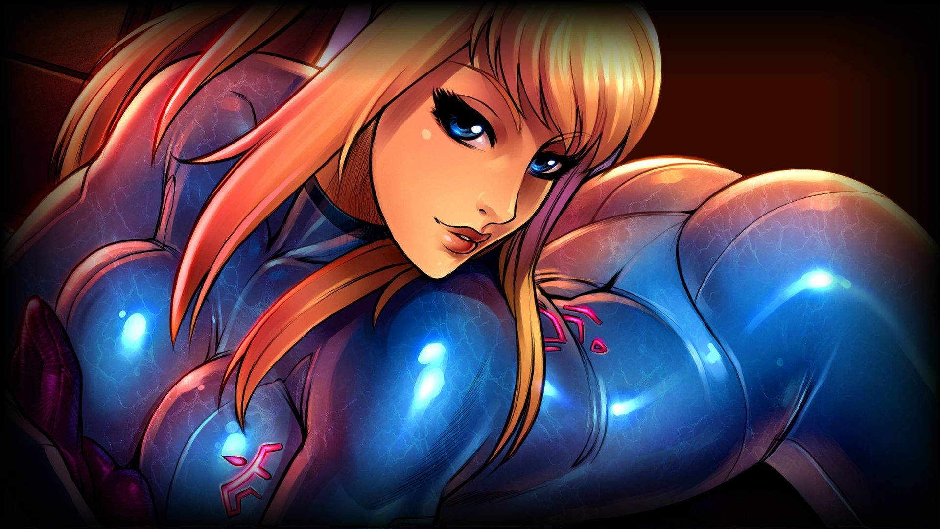 Samus Aran, Metroid, Zero Suit, Fan art, Full HD, sfondo desktop