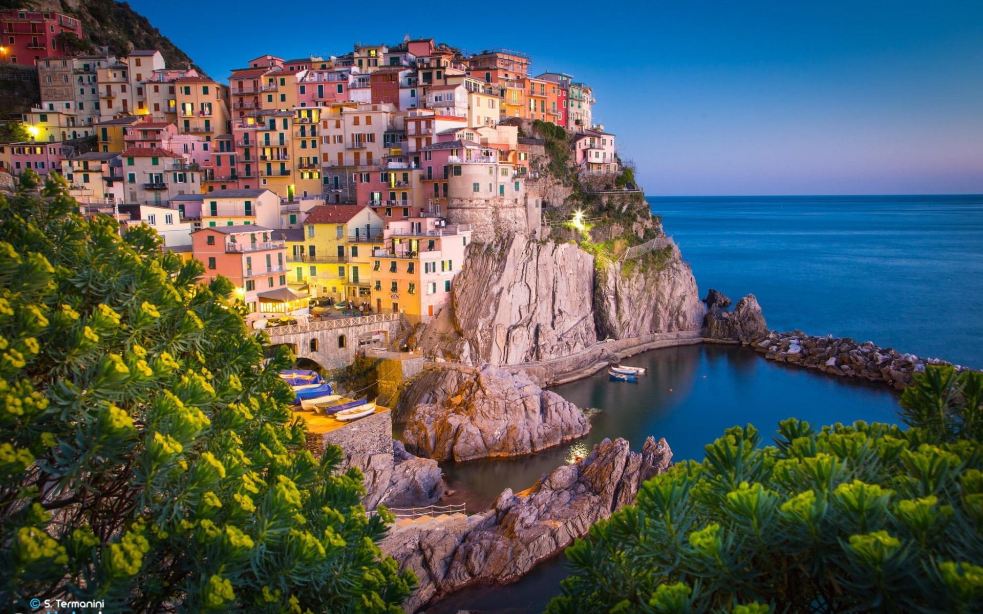 Manarola, Cinque Terre, Liguria, Italia, 1920x1200, sfondo MacBook Pro