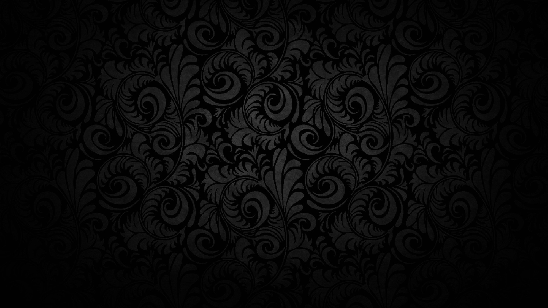 Motivo damascato, Arabeschi, Nero, Texture, 16:9 Full HD, wallpaper widescreen