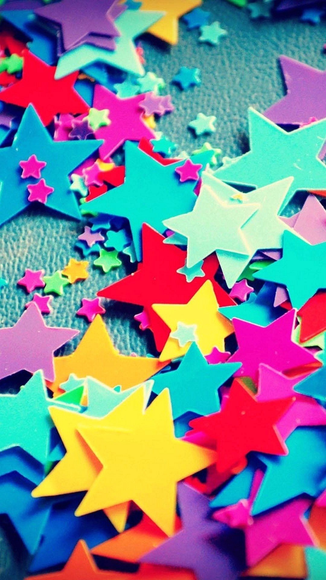 Stelle, Coriandoli, Colori vivaci, schermata di blocco Samsung