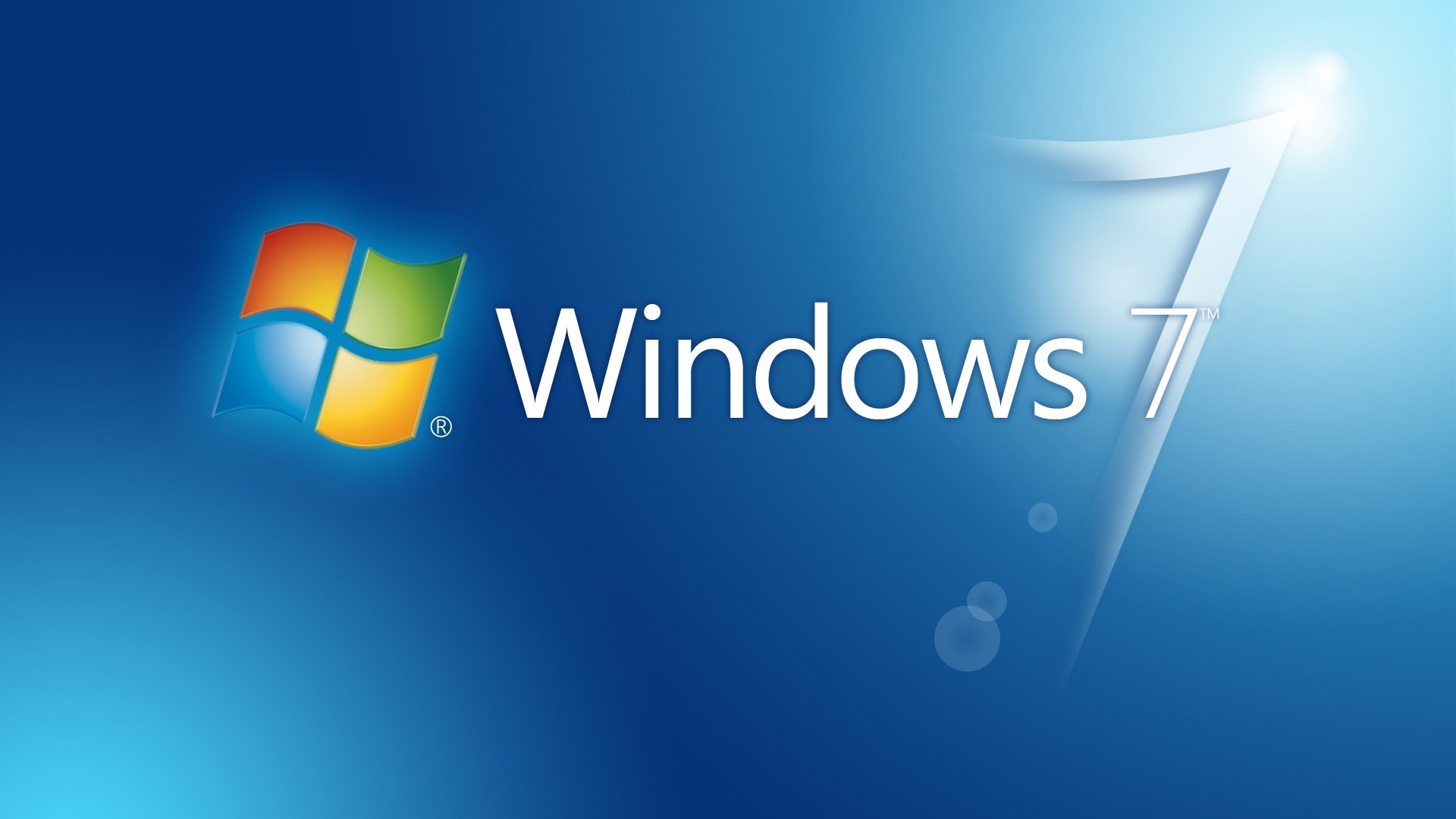 Windows 7, Logo Windows, Blu, 1920x1080, immagine di sfondo