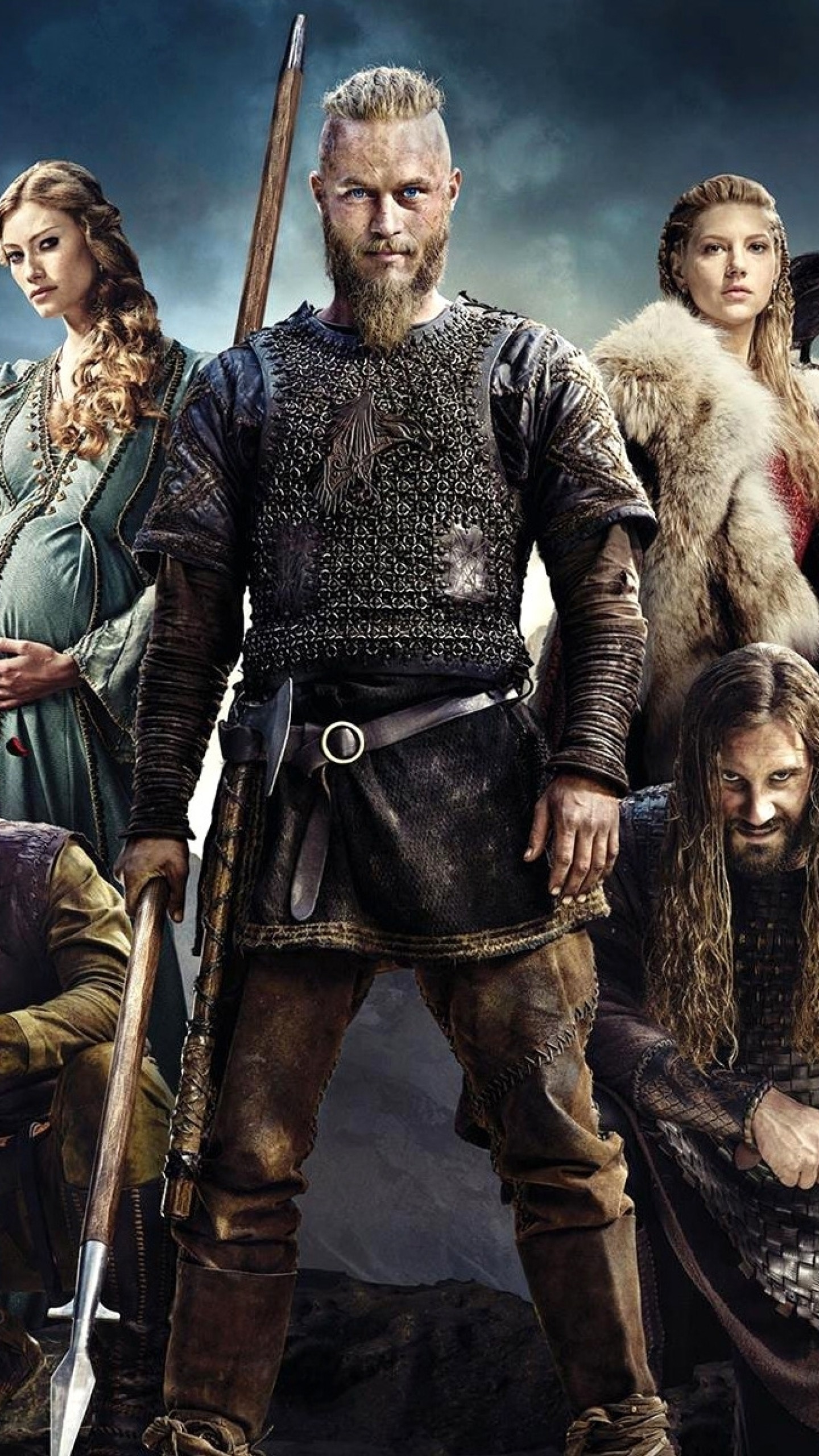 Ragnar Lothbrok, Lagertha, Vikings, Poster, sfondo per iPhone e Android