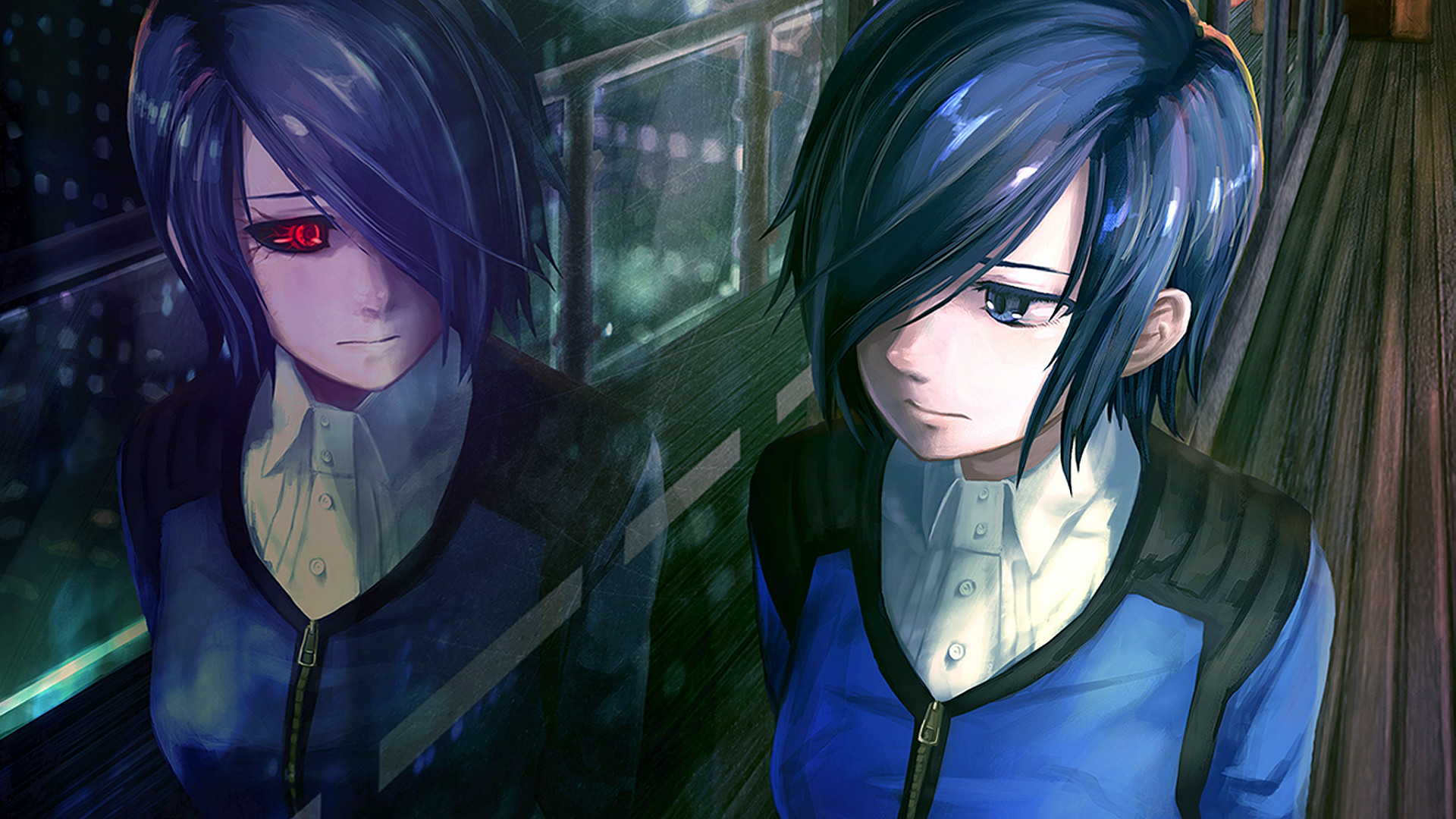 Ken Kaneki, Touka Kirishima, Tokyo Ghoul, Full HD, sfondo per portatile