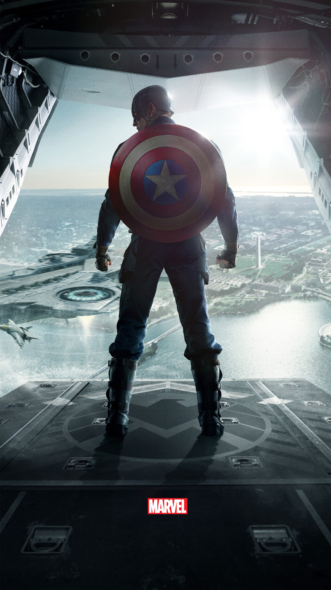 Capitan America, Captain America: The Winter Soldier, Locandina, Washington, schermata di blocco