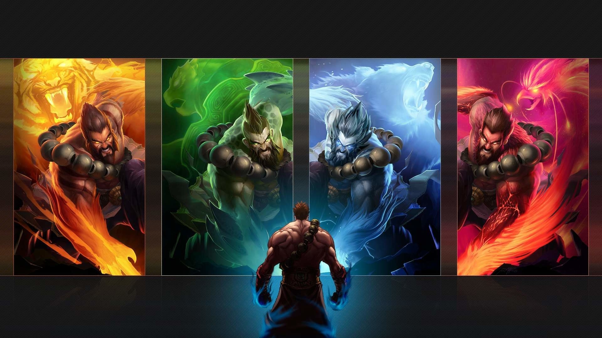 Udyr, League of Legends, Spirito guardiano, Quattro forme, Full HD, sfondo per portatile