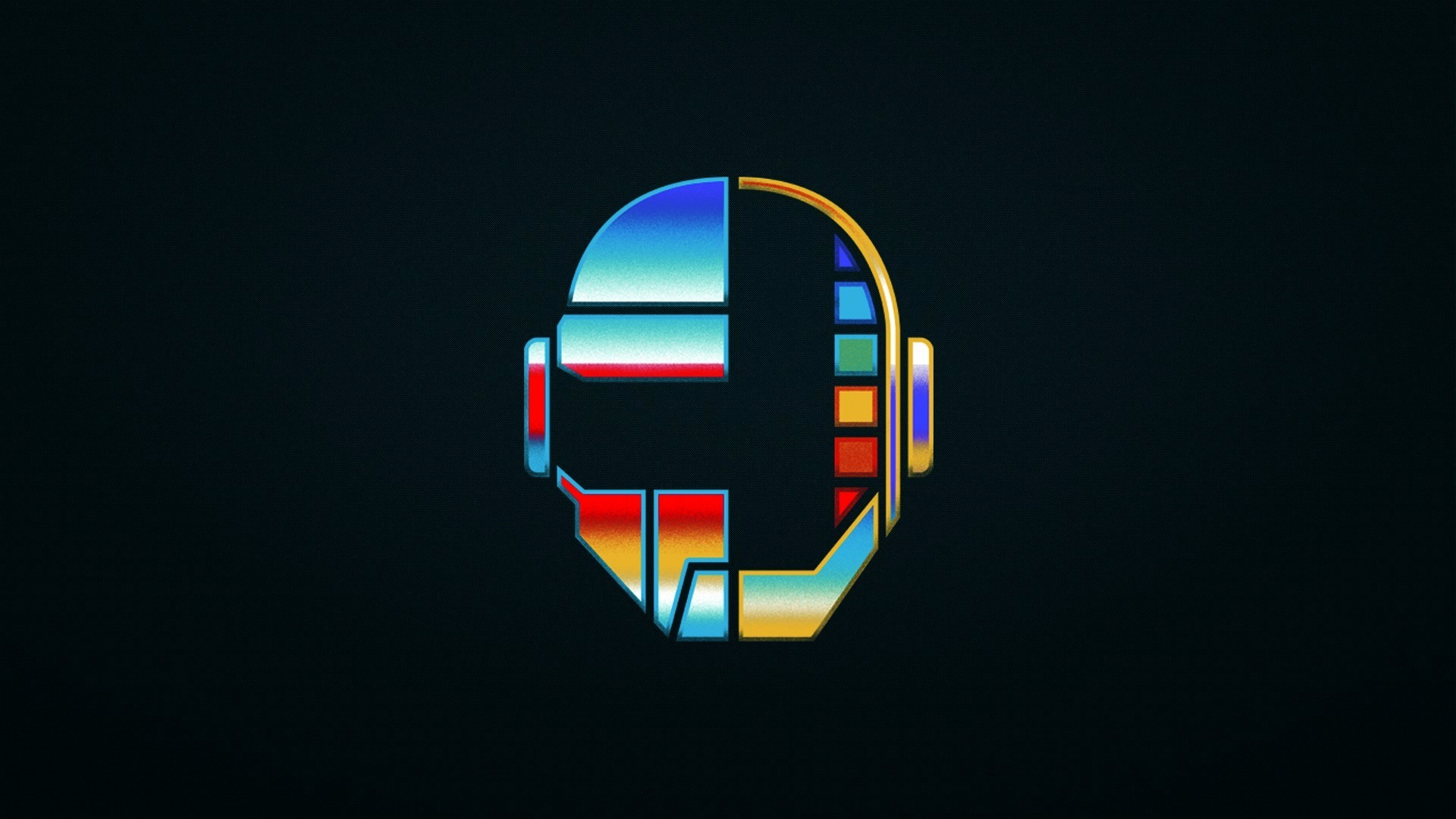 Daft Punk, Casco, Minimalista, Sfondo scuro, Full HD, wallpaper per PC